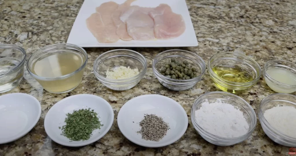 ingredients for chicken piccata